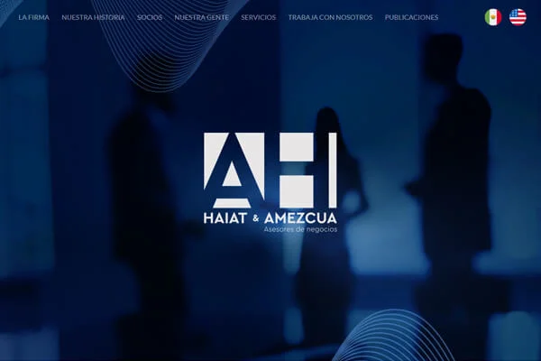 Sitio web realizado para HAIAT & AMEZCUA